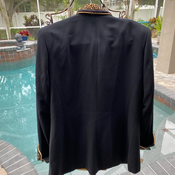 Eva Polini Couture blazer heavily beaded size 12 - Picture 7 of 7